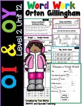 Preview of OI & OY Word Work Worksheets Orton Gillingham Phonics RTI