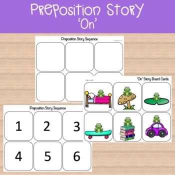 UNDER Preposition Story & Sequencing Boards EVIDENCE BSED PRACTICE