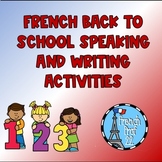La Rentrée French Vocabulary Speaking , Listening, Reading