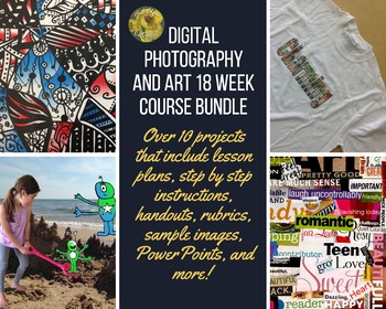 Preview of *ONE SEMESTER COURSE BUNDLE* DIGITAL PHOTOGRAPHY/ART--OVER 10 PROJECTS!