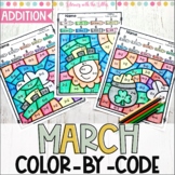 March Color by Code Activities St. Patrick's Day Addition 