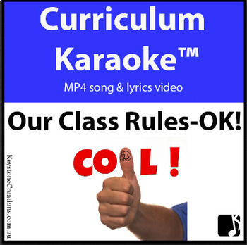 Preview of 'OUR CLASS RULES - OK!' (Grades K-3) ~ Curriculum Song Video l Distance Learning