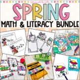 Spring Math & Literacy Bundle Math Centers Writing Activit
