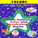 Ocean Animals - Color and Vocabulary Sorting Games