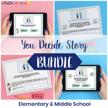 Preview of Bundle of You Decide Stories for Language & Social Skills