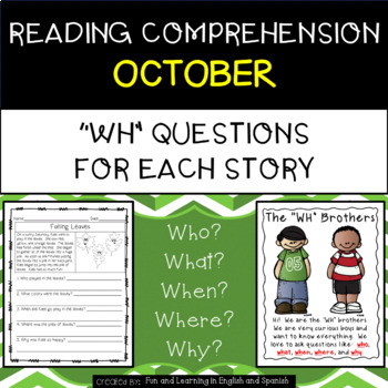 reading comprehension wh questions oct w digital option distance learning
