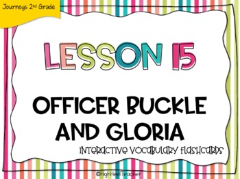 Preview of "Officer Buckle & Gloria" Interactive Digital Vocab Flashcards | GOOGLE™ SLIDES