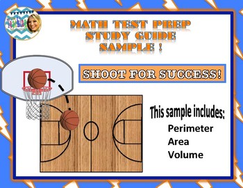 Preview of (Oklahoma Academic Standards - Aligned) Math Test Prep Sample (Sports Themed)