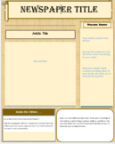 "Old Time or Ancient" Front Page Newspaper Template 