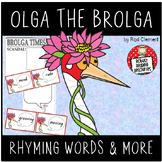 "Olga the Brolga" - HOT literacy tasks - rhyming words and more!