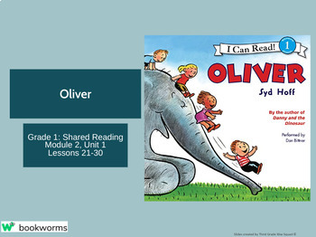 Preview of "Oliver" Google Slides- Bookworms Supplement