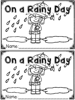 Preview of "On a Rainy Day" (A Spring Emergent Reader Dollar Deal)