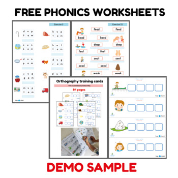 Preview of Phonics worksheets|Curriculum demo samples