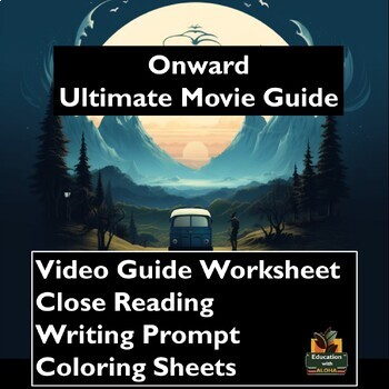Preview of Onward Ultimate Movie Guide: Worksheets, Reading, Coloring Sheets, & More!