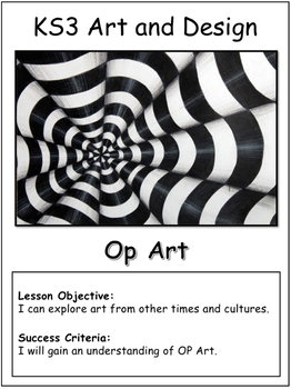 Preview of ‘Op Art’ Art and Design Booklet
