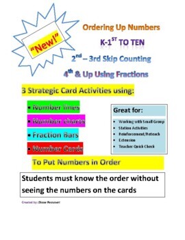 Preview of "Ordering Up Numbers For Grades K-5