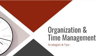 Preview of  Organization & Time Management Presentation/Activity (Counseling/AVID/College)