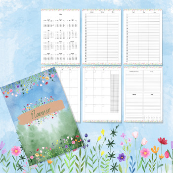 Preview of Organize your schedule with Year Plan A5 paper size