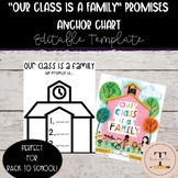 "Our Class is a Family" Class Promises Anchor Chart- Back 