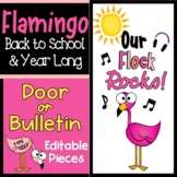 "Our Flock Rocks" Flamingo Bulletin Board or Door Décor| B
