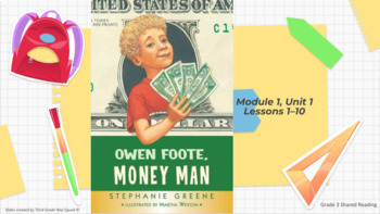 Preview of "Owen Foote, Money Man" Google Slides- Bookworms Supplement