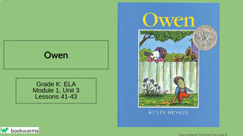 Preview of "Owen" Google Slides- Bookworms Supplement