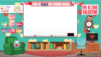 Preview of "Owl always love you" Valentine's Day Themed Virtual Classroom