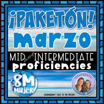 Preview of ¡PAKETÓN! marzo | Mid Intermediate | Vocabulary | Speaking | Culture y más