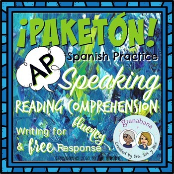 Preview of ¡PAKETÓN! AP Spanish Scaffolded Reading with  Speaking Fluency