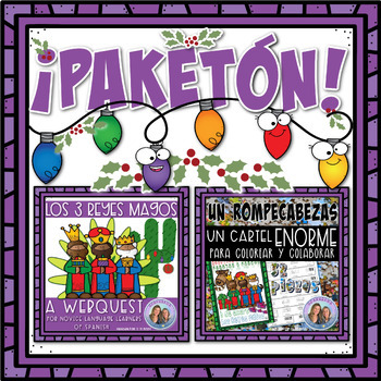 Preview of ¡PAKETÓN! Los Reyes Magos | A Webquest and Collaborative Poster