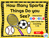 PE Google Classroom Digital Sports Counting Single Digit T