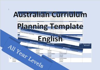 Preview of *PLANNING TEMPLATE* Australian Curriculum - Term Overview - English