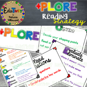 Preview of +PLORE: Reading & Test Taking Strategy