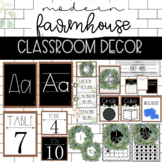 MEGA Modern Farmhouse classroom Decor Bundle - Editable - SET#1