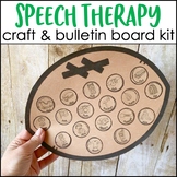 Football Craft and Bulletin Board Room Decor for Speech Therapy