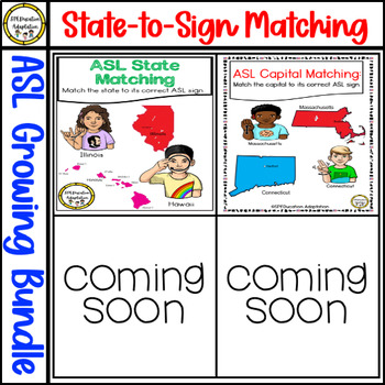 Preview of State-to-Sign Matching in American Sign Language-GROWING BUNDLE