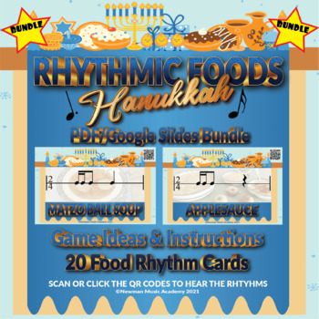 Preview of *PRINT/DIGITAL BUNDLE* Rhythmic Foods: Hanukkah Edition