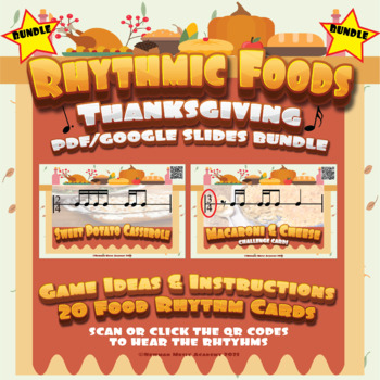 Preview of *PRINT/DIGITAL BUNDLE* Rhythmic Foods: Thanksgiving Edition Challenge