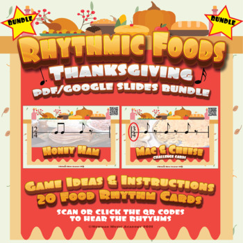 Preview of *PRINT/DIGITAL BUNDLE* Rhythmic Foods: Thanksgiving Edition EASY