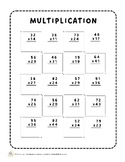 [PRINTABLE] Multiplication Drill (with and without regrouping)