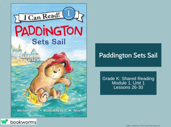 Preview of "Paddington Sets Sail" Google Slides- Bookworms Supplement