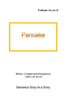 Preview of 'Pancake' Volume 10 PreReader Book