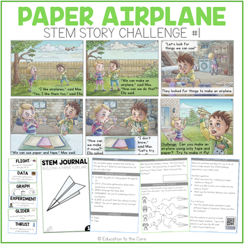 Preview of "Paper Airplane" Stem Story Challenge