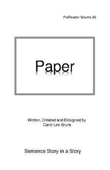 Preview of 'Paper' Volume 28 PreReader Book