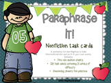 {{Paraphrase It! A Workshop for Paraphrasing and Note-taki