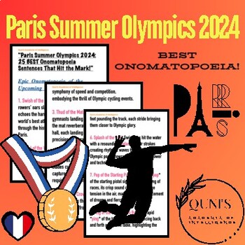 Preview of "Paris Summer Olympics 2024: 25 BEST Onomatopoeia Sentences That Hit the Mark!"