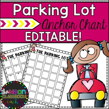 Preview of "Parking Lot" Student Response Anchor Chart- EDITABLE