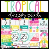 Tropical Flamingo Themed Classroom Decor Pack! -Editable