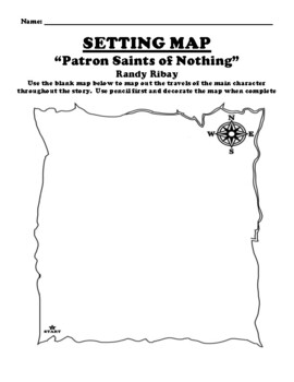 Preview of “Patron Saints of Nothing” Randy Ribay  SETTING MAP WORKSHEET