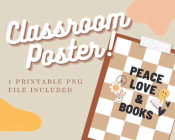 Preview of "Peace, Love & Books" Poster 2